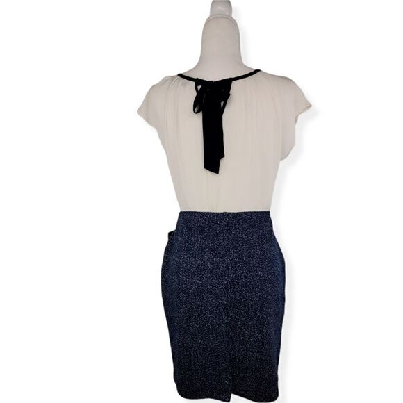 Simply Styled Navy Blue elastic waistband Skirt size Petite Large - Picture 5 of 5